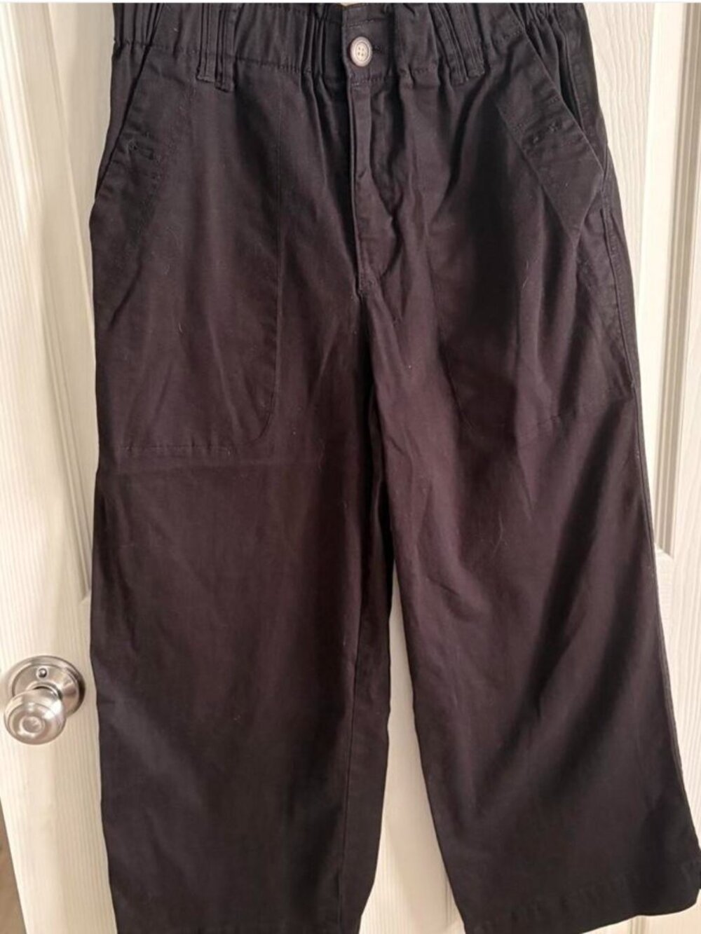 Democracy Black Paper Bag Pants
